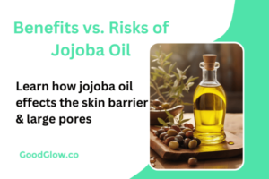 bottled jojoba oil on counter